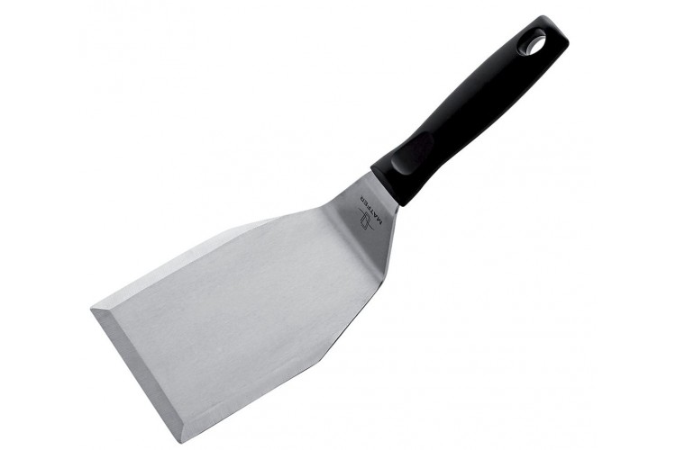 Pelle &agrave; hamburger professionnelle Matfer lame &eacute;paisse 15cm acier inox