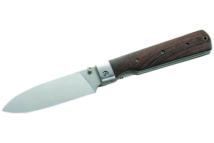 Couteau pliant Herbertz 251314 acier 440 manche 14cm bois japonais