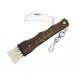 Couteau à champignon Herbertz 251411 inox manche 11cm bois avec brosse
