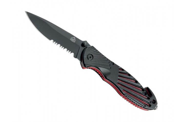 Couteau pliant Puma Tec 319911 manche 11cm alu + fonction sécurité