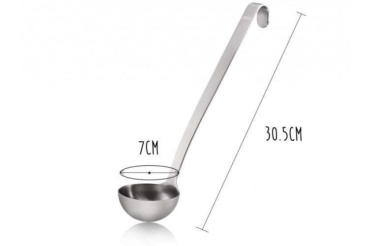 Louche Gefu Baseline 10cl acier inox - Diam&egrave;tre pochon 7cm