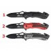 Couteau pliant ATK 16405 SPECOP 440 dentée manche 11.5cm alu gris + clip