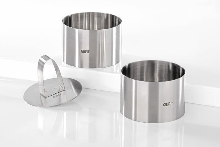 Set de 2 emporte-pièces Gefu Forma acier inox + poussoir