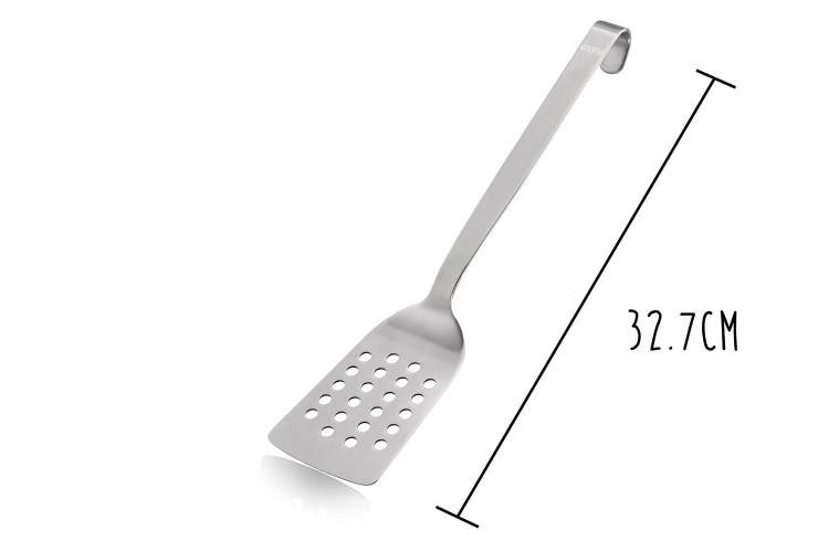 Spatule ajour&eacute;e Gefu Baseline acier inox 32.7cm