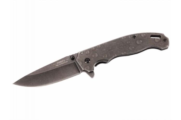 Couteau pliant Herbertz Top Collection 532412 manche 12cm acier stonewashed + coffret
