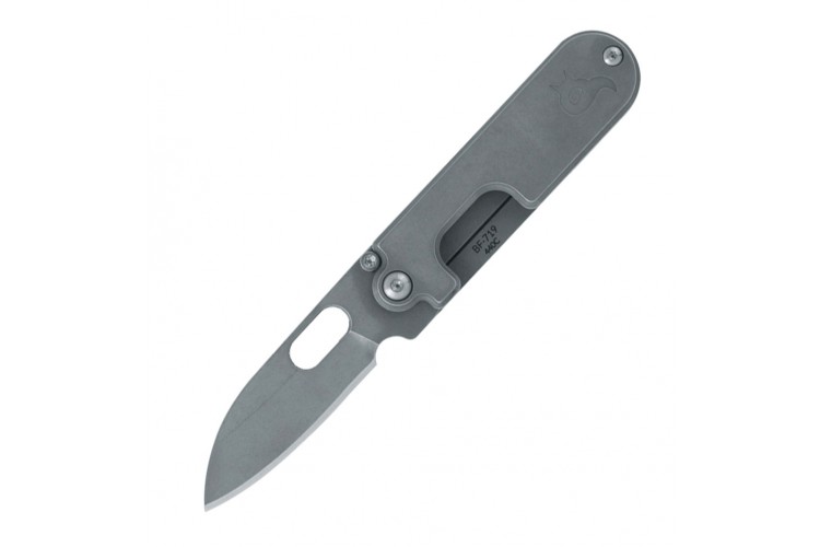 Couteau pliant Black Fox BF.719 tout inox 7.5cm + clip