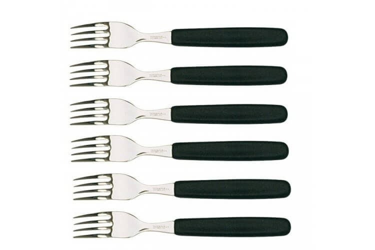 Ensemble de 6 fourchettes noires Victorinox Acier