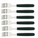 Ensemble de 6 fourchettes noires Victorinox Acier