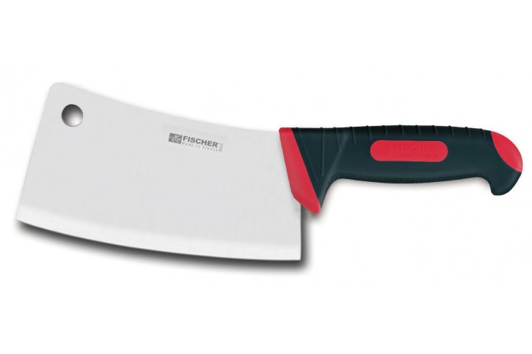 Hachoir de boucher Fischer lame 22cm manche bi-mati&egrave;re