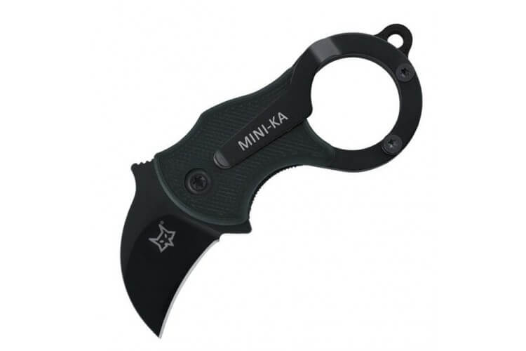 Couteau pliant FOX FX.535B mini-ka manche 6cm nylon noir