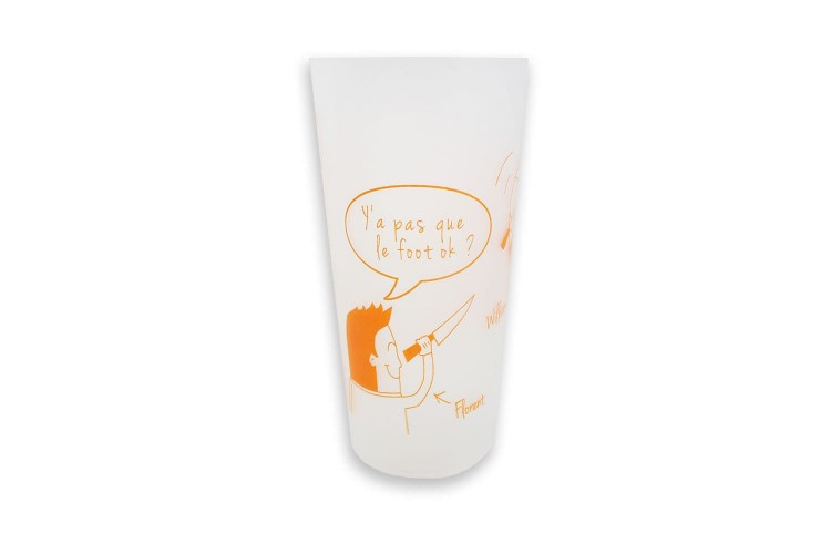 Verre doseur original "Y'a pas que le foot" 50cl