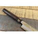Couteau japonais sahimi 27cm haut de gamme JIKKO Montan Kokutan finition miroir manche ébène