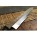 Couteau japonais sahimi 27cm haut de gamme JIKKO Montan Kokutan finition miroir manche ébène