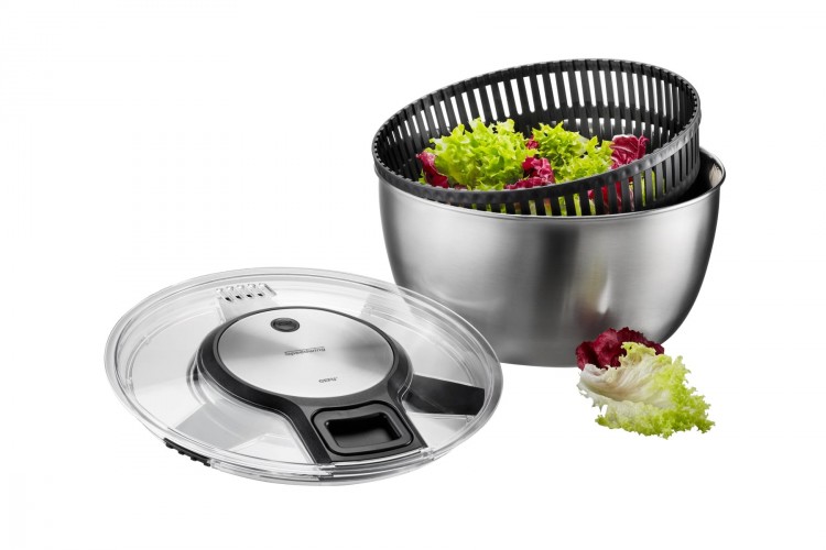 Essoreuse &agrave; salade Gefu Speedwing acier inox avec cordon