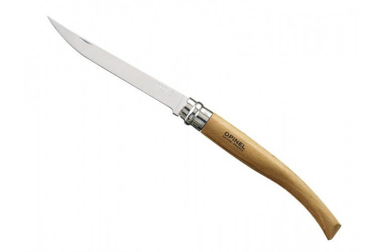 Couteau Opinel n°15 lame 15cm virole tournante manche en hêtre