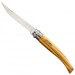 Couteau Opinel n°10 lame 10cm virole tournante manche en olivier