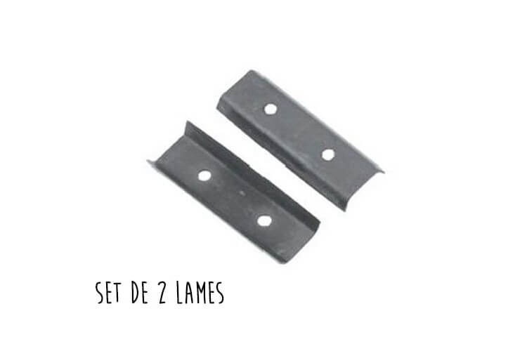 Set 2 lames de rechange pour racloir à planche en polyéthylène Matfer