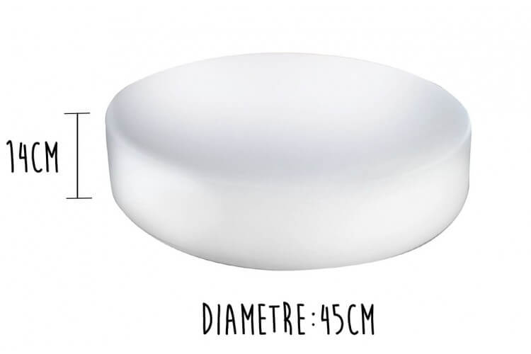 Billot de boucher Matfer en PEHD 500 - Diamètre 45cm