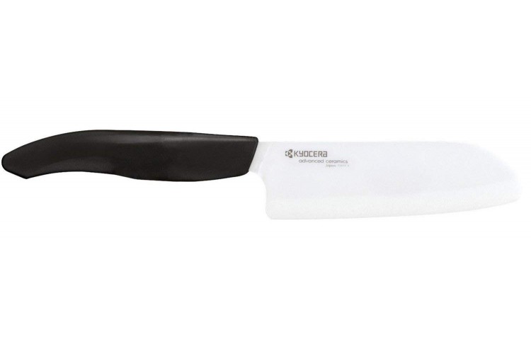Couteau santoku Kyocera lame c&eacute;ramique 11.5cm manche noir