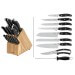 Bloc en bois Berghoff Essentials 12 couteaux + 1 fusil + 1 sécateur à volaille