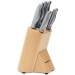 Bloc en bois Berghoff Essentials 5 couteaux tout inox