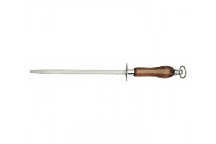 Fusil de boucher FISCHER mèche ronde 30cm manche bois verni