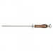 Fusil de boucher FISCHER mèche ronde 30cm manche bois verni