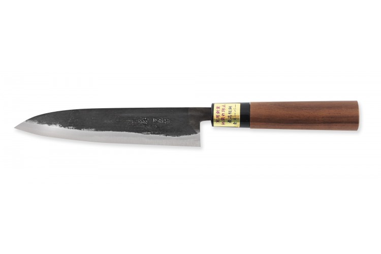 Couteau universel japonais artisanal Moritaka Aogami Super Series carbone 15cm