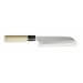 Couteau Kamausuba japonais artisanal JIKKO Jyousaku White 2 Steel manche magnolia