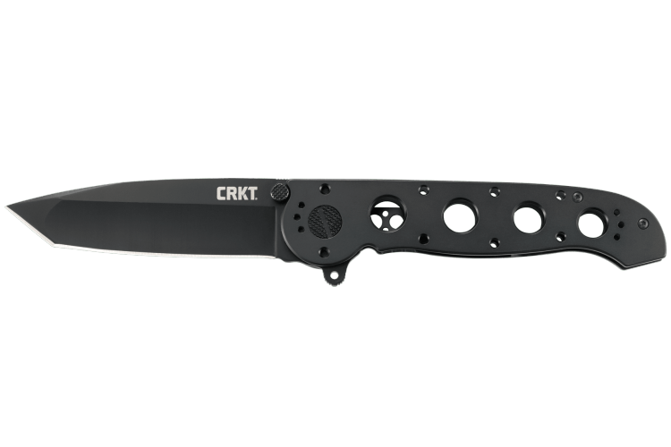 Couteau pliant CRKT M16-03KS noir manche &agrave; trous 12cm
