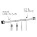 Barre à ustensiles de cuisine Gefu Smartline 50cm