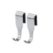Crochet Gefu Smartline pour barre à ustensiles - 2 pièces