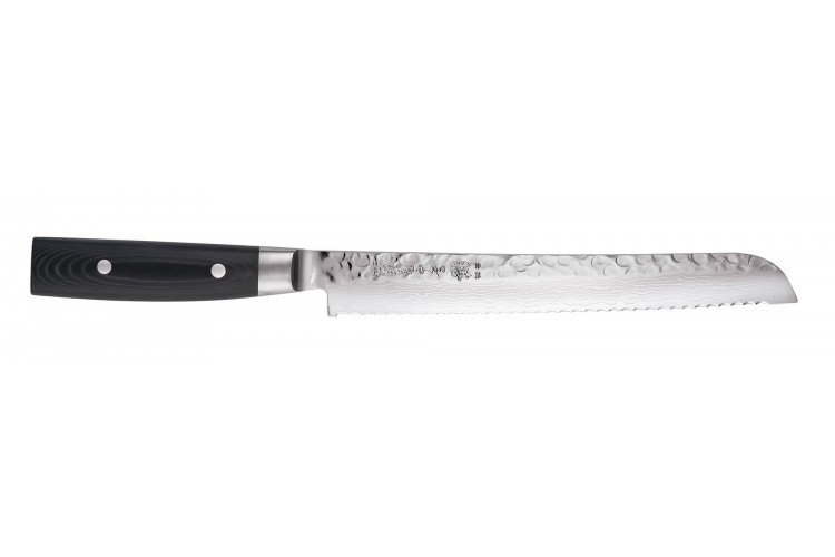 Couteau &agrave; pain japonais Yaxell ZEN lame 23cm damas 37 couches