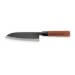 Couteau santoku japonais artisanal Moritaka Aogami 2 Steel carbone 17cm