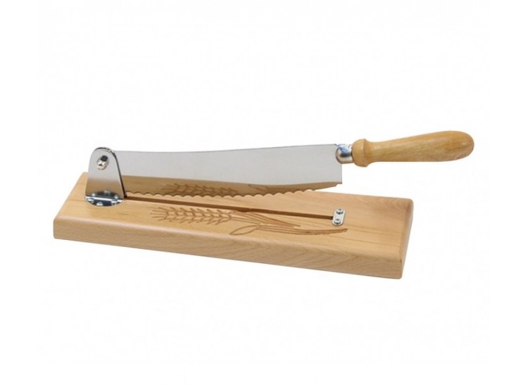 Couteau &agrave; pain sur socle lame 25cm inox