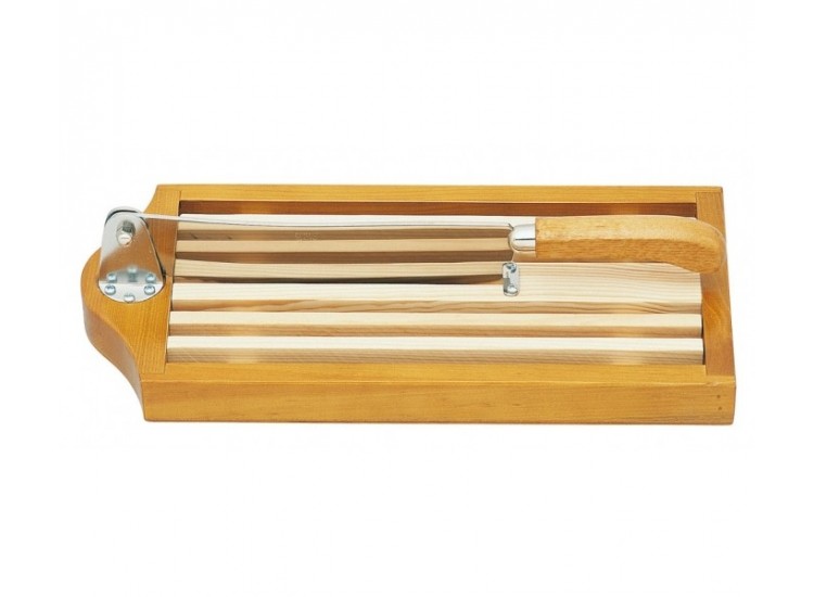 Couteau &agrave; pain sur socle claie amovible lame 25cm inox