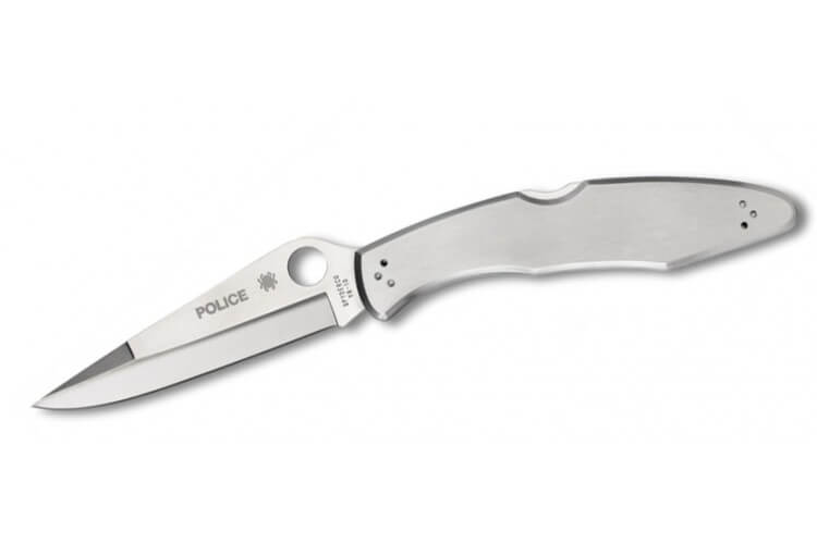 Couteau pliant SPYDERCO POLICE C07P manche 13cm Inox 