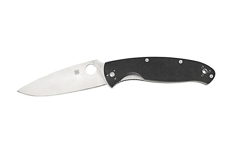 COUTEAU PLIANT SPYDERCO RESILIENCE C142GP MANCHE 13 CM NOIR