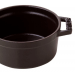 Cocotte ronde en fonte émaillée STAUB noir