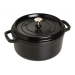 Cocotte ronde en fonte émaillée STAUB noir