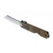 Couteau pliant Higonokami 2671 acier carbone manche gravé 10cm doré