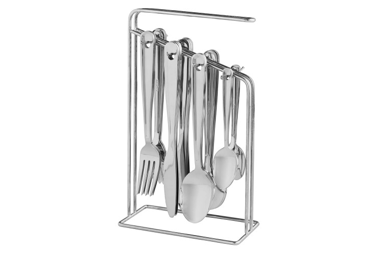 M&eacute;nag&egrave;re 24 couverts Alteo Berghoff Essentials inox + support