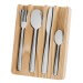 Ménagère 24 couverts Sereno Berghoff Essentials inox + rangement en bois