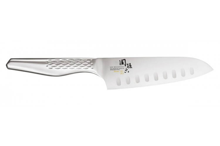 Couteau Santoku japonais Kai Seki Magoroku Shoso alvéolé 16.5cm