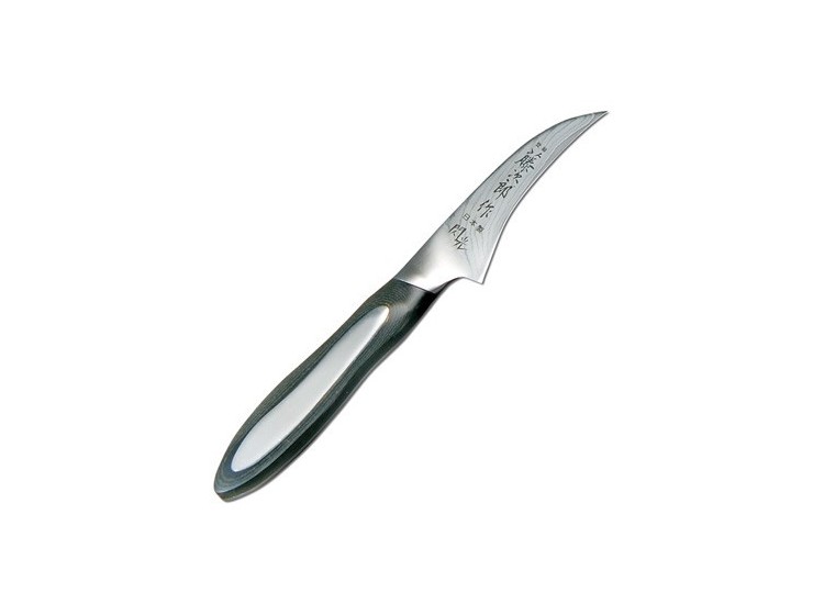 Couteau Bec d'Oiseau TOJIRO Flash lame damas 7 cm