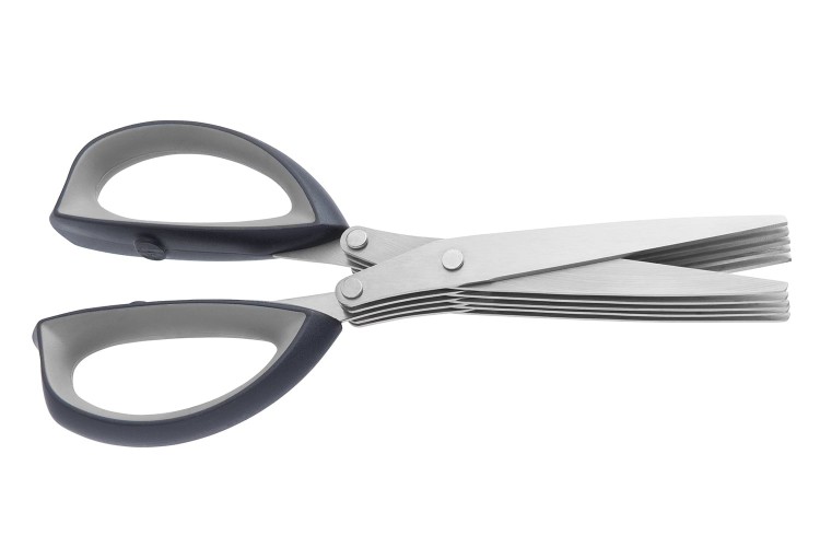 Ciseaux &agrave; herbes Berghoff Essentials 20,5cm multi-lames + brosse