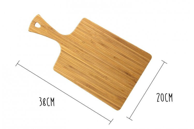 Planche à découper Totally Bamboo Greenlite Bistrot avec poignée