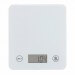 Balance de cuisine électronique écran LCD modèle Slim blanc avec plateau en verre