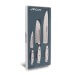Coffret 3 couteaux Riviera White Arcos forgés (Chef+Santoku+Office)