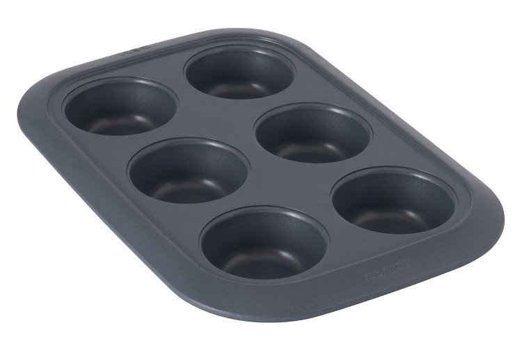 Moule pour 6 cupcakes Berghoff Gem &Oslash;6,5cm acier carbone